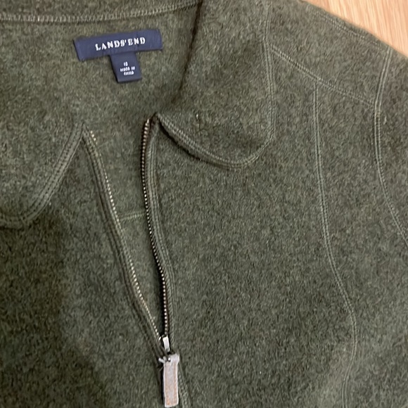 Lands End Wool Zip Jacket 12 - Picture 2 of 5
